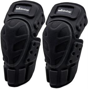 img 4 attached to 🏍️ Webetop Motorcycle Knee Pads: High-Impact Shield-Resistance for Adult Riders - Breathable & Adjustable Aramid Fiber + EVA Shin Guards for Motocross, Skating & Cycling