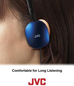 img 1 attached to JVC HAS160R Flat Headphones - Red: Immersive Audio with Stylish Red Design