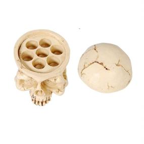 img 1 attached to 🧟 New Star Tattoo 7 Holes Skull Resin Tattoo Ink Cup Holder: Organize your Tattoo Supplies with this Permanent Makeup Tattoo Accessory