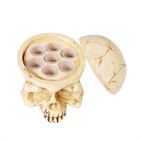img 3 attached to 🧟 New Star Tattoo 7 Holes Skull Resin Tattoo Ink Cup Holder: Organize your Tattoo Supplies with this Permanent Makeup Tattoo Accessory