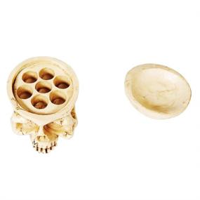 img 2 attached to 🧟 New Star Tattoo 7 Holes Skull Resin Tattoo Ink Cup Holder: Organize your Tattoo Supplies with this Permanent Makeup Tattoo Accessory