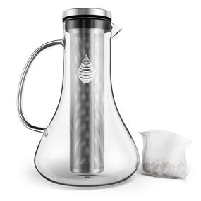 img 2 attached to 💧 Alkaline Water Pitcher pH Replenish - High pH Filtered Water Jug for Pure Drinking Water - Long Lasting 1.8L / 61 Oz Water Filter Pitcher
