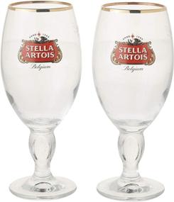 img 2 attached to 🍺 Stella Artois Chalice - 2-Pack Gift Set - Authentic 33 Cl / 11.2 Oz. Capacity Beer Glasses