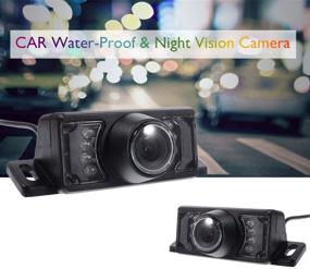 img 2 attached to 🚗 Waterproof and High Definition 170 Degrees Wide Angle Car Reversing Camera - Mini Body, Easy-to-Install, Avoid Incidents and Accidents with Well-Abrasion Protection