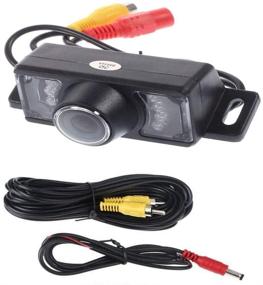 img 4 attached to 🚗 Waterproof and High Definition 170 Degrees Wide Angle Car Reversing Camera - Mini Body, Easy-to-Install, Avoid Incidents and Accidents with Well-Abrasion Protection