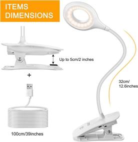 img 2 attached to 💡 2000mAh Rechargeable LED Desk Lamp with Flexible Gooseneck, 6W Brightness, 3 Lighting Modes, Touch Control, Eye-Caring Design – perfect for Dorm, Study, Office, and Bedroom – Includes Adapter