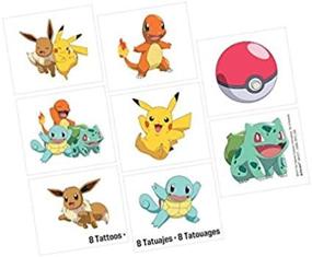 img 3 attached to 🔥 amscan Pokemon Temporary Tattoos Variety Pack - 8 pieces