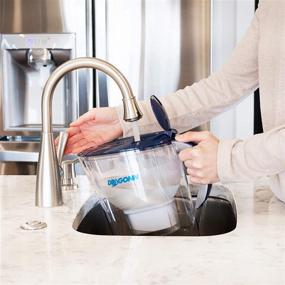 img 1 attached to 🚰 DRAGONN Alkaline Water Pitcher - 3.5 Liters, Including Free Filter, Eliminating Lead, Chlorine, Copper and more, pH 8.5-9.5 Enhancer 2019 Model, DN-KW-WP01