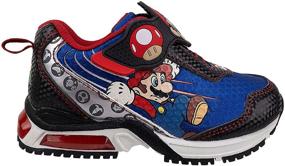 img 2 attached to 👟 Super Mario Brothers Mario and Luigi Tennis Shoes for Kids, Light-Up Sneaker, Mix and Match Runner Trainer, Kids Sizes 11 to 3