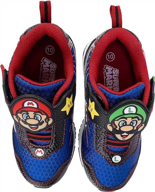  SUPER MARIO Brothers Mario Luigi Kids Shoe, Nintendo Hi Top  Sneaker Laces,Toddlers Kids, Size 7 to 12 | Sneakers