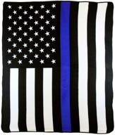 👮 infinity republic thin blue line soft fleece throw blanket - cozy 50x60 luxury for living, bedrooms, kids' rooms & outdoors logo