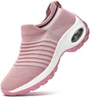 👟 rdtravel women's walking shoes: sock sneakers with mesh, slip-on design, air cushion, and fashionable style - ideal for running and workouts logo