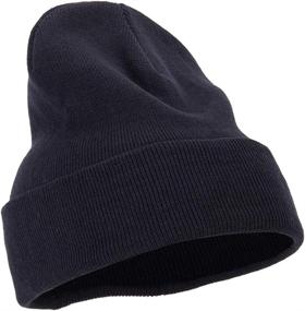 img 1 attached to 🧢 Superior Cotton Long Knitting Beanie in Large Size