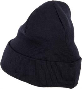 img 3 attached to 🧢 Superior Cotton Long Knitting Beanie in Large Size