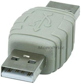 img 1 attached to 🔌 Monoprice USB 2.0 A Male to A Male Gender Changer Adapter (104812): Simplify Your Device Connections