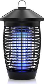 img 4 attached to ROSUN Bug Zapper: 4000V Электрический Запахомоскитный ловушка для помещений и уличного применения, водонепроницаемая ловушка для насекомых и мух - эффективное убийство комаров для дома и патио.