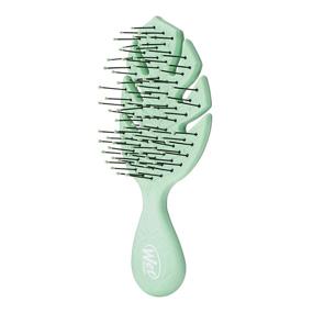 img 3 attached to Wet Brush Go Mini Detangler: Путешественная расческа для волос с невероятно мягкими щетинками IntelliFlex, легко справляющаяся с путаницей и сокращающая повреждение волос - Зеленый