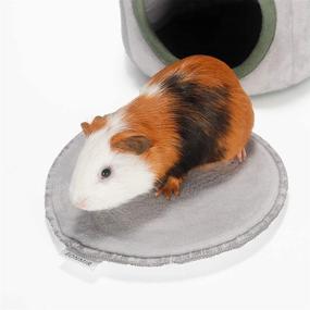 img 2 attached to EONMIR Small Animal Winter Nest Bed - Guinea Pig House, Hamster Hedgehog Cage Cave, Warm Shelter