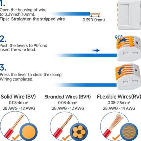 img 1 attached to 🔌 GKEEMARS Lever Wire Connectors 50 Pcs (222-415)