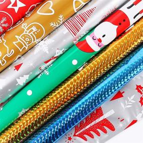 img 3 attached to 🎁 Holiday Foil Gift Bags with Ribbon Tie, 30pcs Christmas Mylar Goody Bags - Gift Wrapping Sacks Pouches for Xmas Presents Party Favor - Large Medium Small Sizes
