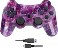 🎮 wireless game controller for playstation 3 - nuilhpn dual-vibration joysticks with charging cord (galaxy) logo