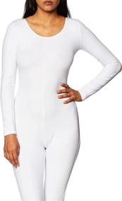 img 2 attached to Shop the Stylish Capezio Women's Long-Sleeve Unitard for Extra Coverage and Comfort