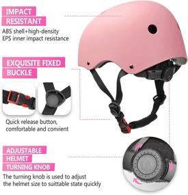 img 1 attached to 🚲 Adjustable Toddler Helmet for Kids Boys Girls, Kopobob Kids Bike Helmet Skateboard Cycling Helmet, Multi-Sport Helmet for 3-8 Years Old Kids, Skating Scooter Helmet