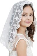 👧 lace head covers for girls communion veils - ideal mass headcovering for girls - v88 logo