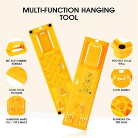 img 3 attached to 🖼️ Ultimate Picture Hanging Kit - 230 PCS Picture Hanging Tool with Wire, Hooks, Nails, Hangers, and Portable Frame Level for Easy Positioning