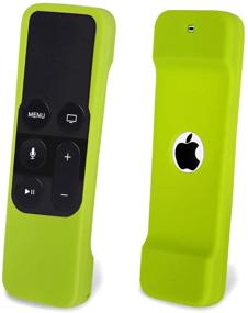 img 3 attached to 📱 HONONJO Green Silicone Remote Cover Case for Apple TV 4th Generation Siri Remote Controller - Lightweight, Anti-Slip, Shockproof