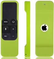 📱 hononjo green silicone remote cover case for apple tv 4th generation siri remote controller - lightweight, anti-slip, shockproof logo