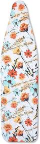 img 4 attached to Premium Heavy-Duty Ironing Board Cover and Pad with Floral Print - 15 x 54 inches
