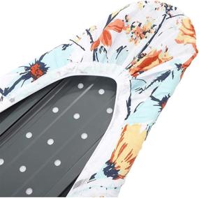 img 2 attached to Premium Heavy-Duty Ironing Board Cover and Pad with Floral Print - 15 x 54 inches