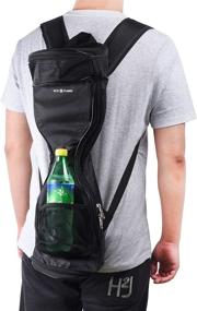 img 3 attached to 🎒 Waterproof Backpack for Your Smart Balance Board Scooter - Drift in Style with Mesh Pocket and Adjustable Straps