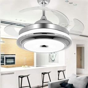 img 3 attached to Lighting Groups Retractable Livingroom Chandelier Lighting & Ceiling Fans for Ceiling Fans & Accessories