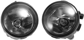 img 2 attached to 🚘 Pair of Clear Lens Fog Lights Housing Assembly for 2010-2013 Infiniti G37 Sedan - Brand New