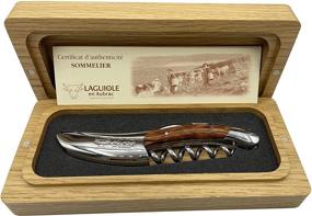 img 3 attached to 🍷 Laguiole En Aubrac Sommelier Waiter's Corkscrew with Amourette Handle, Wine Opener, Foil Cutter, Bottle Opener, and Polished Bolster - Enhanced for SEO