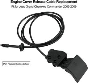 img 3 attached to Hood Release Cable for Jeep Commander Grand Cherokee XK 2005-2010 | Replace 55394495AB Latch