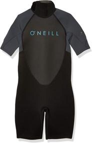 img 3 attached to O'Neill Youth Reactor-2 2mm Short Sleeve Spring Wetsuit with Back Zip