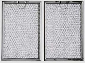 img 2 attached to 🍔 GE WB06X10359 7-5/8" x 5-1/8" Microwave Grease Filter Replacement - 2-Pack