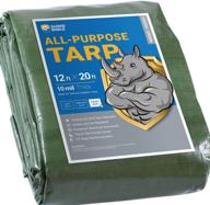 🛡️ ultimate protection: guard shield 12x20 feet heavy duty tarp - waterproof poly cover 10mil logo