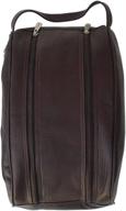 👜 piel leather double compartment saddle travel shoe bag accessories logo