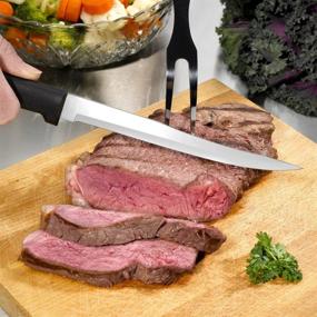 img 1 attached to 🔪 Rada Cutlery Carving Knife - High-Quality Stainless Steel Blade and Durable Resin Handle, 11 Inches - Perfect for Boning and Carving