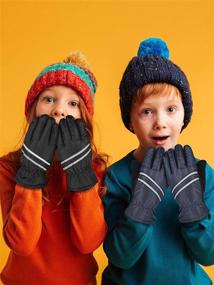 img 3 attached to 🧤 Kids Winter Snow Gloves: 2 Pairs of Thick Ski Gloves for Warmth and Comfort