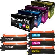 🖨️ high-quality easyprint tn210 toner cartridges for brother printers (5-pack, 2x bk+c+m+y) - hl-3070cw, hl-3075cw, hl-3040cn, hl-3045cn, mfc-9120cn, mfc-9320cw, mfc-9010cn logo