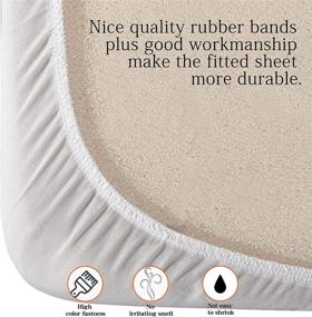 img 1 attached to 🛏️ Waterproof Cotton Terry Mattress Protector, Breathable Pad Cover, 18" Deep Pocket, Olympic Queen - NTBAY