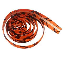 img 1 attached to DEERU Camouflage Bicycle Bar Tape Handlebar Tape Bar Wraps - 2 Rolls per Set, Orange and Black