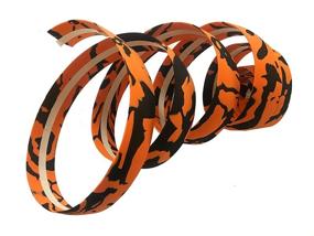 img 2 attached to DEERU Camouflage Bicycle Bar Tape Handlebar Tape Bar Wraps - 2 Rolls per Set, Orange and Black