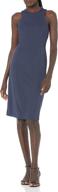 👗 lark &amp; ro women's sleeveless racerback knit sheath dress - made by amazon brand logo