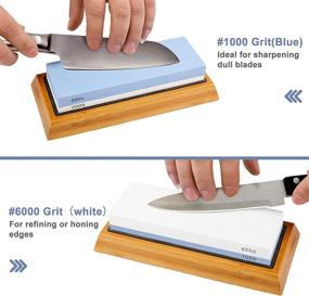 img 1 attached to 🔪 Toolly Sharpening Double Sided Waterstone Flattening: Achieve Razor-Sharp Edges Effortlessly